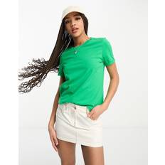 Vero Moda Femme T-shirts Vero Moda T-shirt Regular Fit Col Rond Manches Courtes Longueur Vert