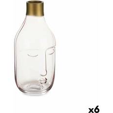 Vases on sale Gift Decor Pink Glass Face 11 x 24.5 x 12 cm Set of 6 Vase