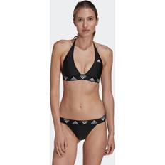 Bikini's adidas Performance Niet-Voorgevormde Triangel Bikini - Zwart/Wit