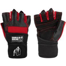 Gorilla Wear Handschoenen en Wanten Gorilla Wear Dallas Wrist Wrap Handschoenen - Zwart/Rood