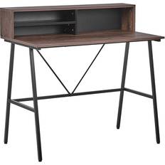 Beliani Writing Desks Beliani Office with Shelves Writing Desk