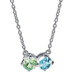 Efva Attling The Sea & Necklace Green Sapphire/Topaz