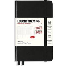 Black week Week Planner 18m 23-24 A6 Black Leuchtturm1917