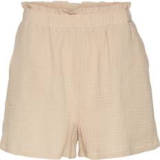 Beige Shorts Vero Moda Natali High Waist Shorts - Irish Cream