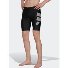 adidas Branded Swim Jammers Black White