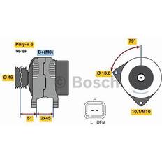 Bosch Generators Bosch Alternator 4956 80 A