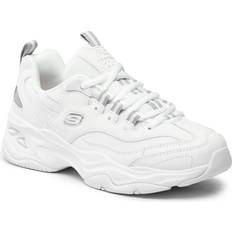 Skechers d'lites Skechers D'Lites 4.0 Hvide læder HVID