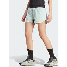 Turquoise Trousers & Shorts Adidas Terrex AGR 3in Laufshorts Damen - Hellblau