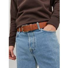 Sì - Uomo Cinture Jack & Jones Jacporto Jeans Leather Belt Noos Cintura Cognac