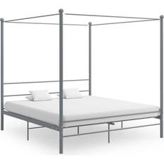 Weiß Betten & Matratzen vidaXL Canopy 201cm Bettrahmen 180x200cm