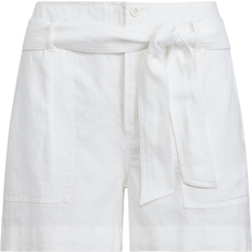 Lauren Ralph Lauren Belted Linen Short - White