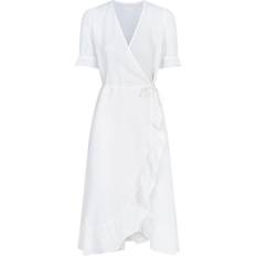 Neo Noir Mariette Linen Kjole, Hvid