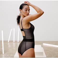 Beige Bodysuits Chantelle Womens Smooth Lines Bodysuit - Black