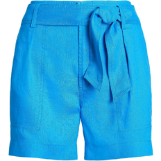 Lauren Ralph Lauren Belted Linen Short - Azure