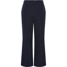 Pieces Bossy Striped Wide Leg Pants - Sky Captain