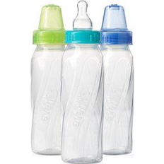 Blue Baby Bottle Evenflo Feeding Classic Clear Plastic Baby Bottles - 8oz