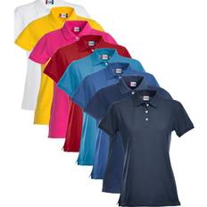 Clique Premium Polo Ladies 028241 Blue Melange - Blue Melange