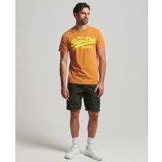 Superdry Vintage Logo Neon T-shirt - Bruin Grootte