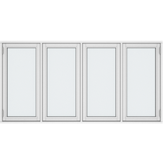 Klarvinduer Vinduer Klarvinduer SH4-4_138 Aluminium, Træ Sidehængt vindue Vindue med 2-lags glas 157x40cm