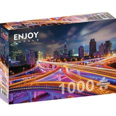 Enjoy Shanghai Downtown at Night 1000 Pieces