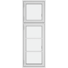 Aluminium Sidehængte vinduer DB1-4_151 Træ, Aluminium Sidehængt vindue Vindue med 2-lags glas 41x110cm