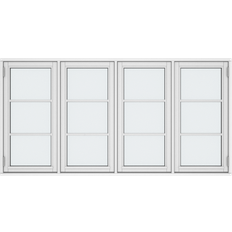 Klarvinduer BH4-12_138 Aluminium, Trä Sidohängt fönster 2-glasfönster 157x60cm