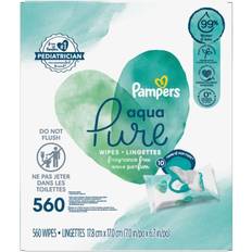 Cotton Wipes & Washcloths Pampers Aqua Pure Sensitive Baby Wipes 560pcs