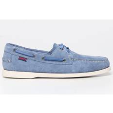 Azul Mocasines Sebago Portland Roughout - Blue/White