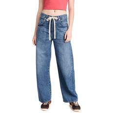 Denim - Mujer Pantalones Citizens of Humanity Brynn Drawstring High Rise Wide Leg Jeans - Atlantis