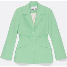Ganni Dame Blazere Ganni Blazer Woman colour Green