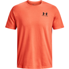 Under Armour Men's Sportstyle Left Chest Short Sleeve Shirt - Frosted Orange/Black