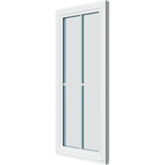 Grå Sidehængte vinduer Klarvinduer DETD1-4HV_138 Træ Sidehængt vindue 70x170cm