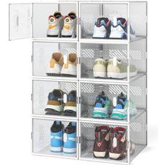 Shoe box FUNLAX Box with Magnetic Door Shoe Rack 27x19cm 8pcs