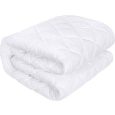 Utopia Quilted Mattress Cover White (190x135cm)