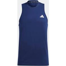 Adidas Men Tank Tops Adidas Train Essentials Feelready Training Tank Top - Dark Blue/White