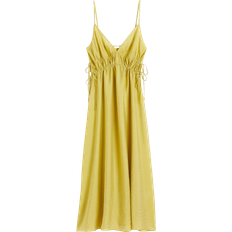 H&M Kjoler H&M Drawstring Detail Dress - Yellow Green