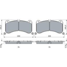Bromsbelägg Bosch Bromsbelägg Audi E-tron quattro
