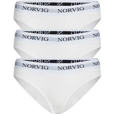 Norvig 3-pak dame trusser, Hvid