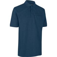 ID Pro Wear Pikétröja Med Bröstficka - Blå