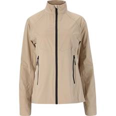 Beige - Dame - Løb Jakker Endurance Kommy Waterproof Løbejakke Dame Beige