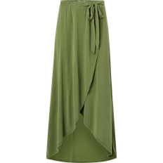 Object Damen Objannie Skirt Noos Maxirock, Vineyard Green