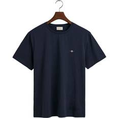 Gant Herre T-skjorter Gant Reg Shield SS T-Shirt - Blue