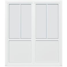 Døre Klarvinduer DETD2-2MGF-2V_151 Altan- & Terrassedør Klart glas (110x170cm)