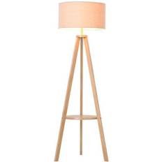 Linen Lighting Homcom Bedside Floor Lamp 154cm