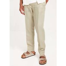 Vaatteet J.Lindeberg Baron Tencel Linen Pants - Beige