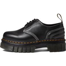Dame - Syntetisk Derby Dr. Martens Quiltede Platform Sko Dame - Sort