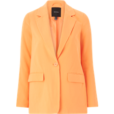 Orange - Women Blazers Vero Moda Vmcarmen Ls Loose Blazer - Mock Orange