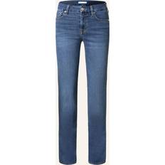 7 For All Mankind Womens Duchess Kimmie Straight-leg Mid-rise Stretch-denim Jeans