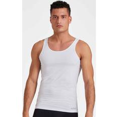 Sloggi Tank Tops Sloggi men ever cool tank top cotton blend round neck vest white cs