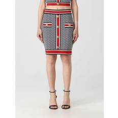 Balmain Striknederdel Med Knapper - Flerfarvet